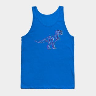 Geometric T Rex Tyrannosaurus Rex Dinosaur Tank Top